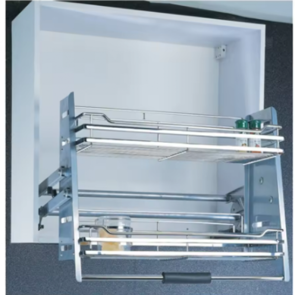 Kitchen Cabinet Lift System Pull Down Elevator Dish Basket For Higher Storage