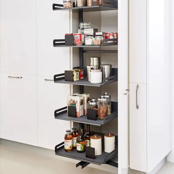 Kitchen Cabinet Organizer Glass pantry unit storage basket