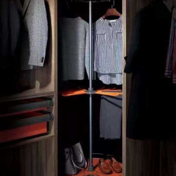 Modern Wardrobe Organizer Hanger Shelf Clothes Lift Rack Bedroom up-down lift clothes rack